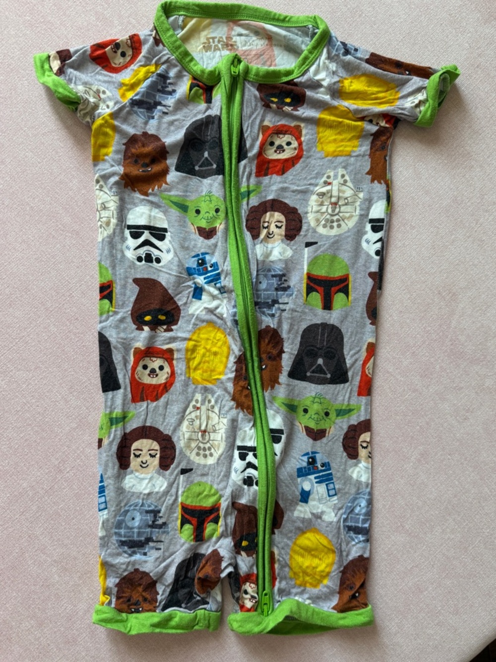 Star Wars Kids One-Piece Romper - little sleepies shortie
